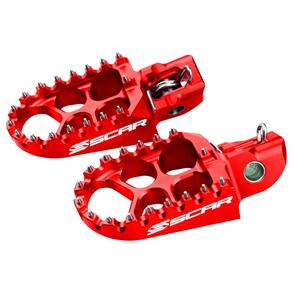 SCAR FOOTPEGS SCAR EVOLUTION HONDA KAWASAKI RED S3515R