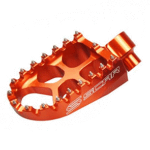 SCAR EVO ORANGE FOOTPEGS KTM SX-SXF 16-22 / HUSKY TC-FC 16-22 / GASGAS MC 21-22 -57MM WIDE