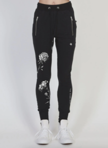 FEDERATION ESCAPE TRACKIES FLOWERS BLACK/SILVER
