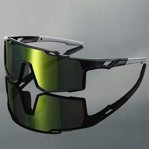 SCVCN SUNGLASSES C7 CYCLING SUNNIES BLACK GREY - YELLOW LENS