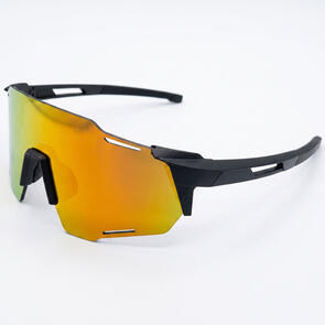 SCVCN SUNGLASSES CYCLING GLASSES MATT BLACK - ORANGE MIRROR