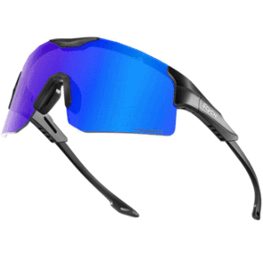 SCVCN X111 CYCLING SUNGLASSES BLACK BLUE POLAR