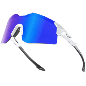 SCVCN X111 CYCLING SUNGLASSES WHITE BLUE ION