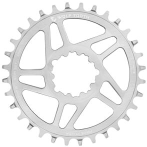 WOLF TOOTH DIRECT MOUNT CHAINRING FOR SRAM CRANKS - BOOST 32T DROP-STOP B RAW SILVER