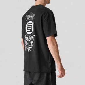 SDOUBLE CROWN DOT SS TEE BLACK