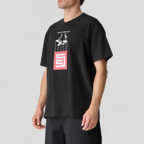 SDOUBLE GODFATHER SS TEE BLACK