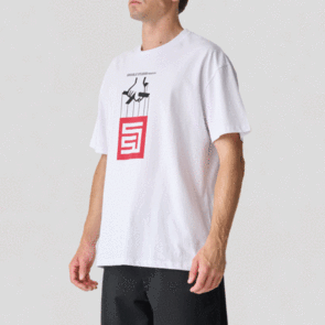 SDOUBLE GODFATHER SS TEE WHITE