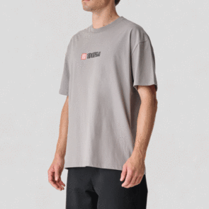SDOUBLE S CUBE MID BLOCK SS TEE STONE