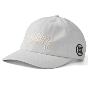 SDOUBLE SHAWN SCRIPT STRAPBACK CAP LIGHT BLUE