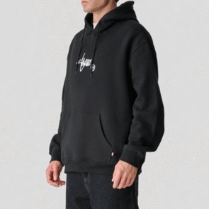 SDOUBLE SMALL STOCK HOOD BLACK