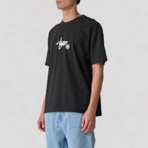SDOUBLE SMALL STOCK SS TEE BLACK