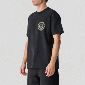 SDOUBLE WORKSHOP DOT SS TEE PIGMENT BLACK