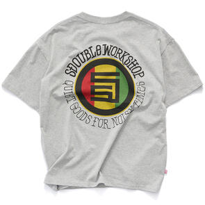S DOUBLE QUIET DOT T-SHIRT GREY HEATHER