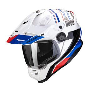 SCORPION EXO ADF-9000 AIR DESERT HELMET WHT/BLU/RED