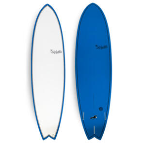 HECTIC BOARD CO SEAGULL 6'10" MID LENGTH EPS BLUE WITH FUTURE FINS