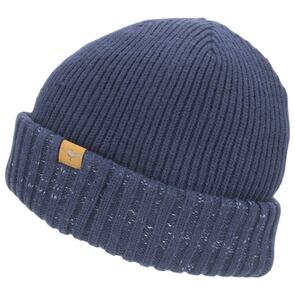 SEALSKINZ COLD WEATHER ROLL CUFF BEANIE NAVY BLUE