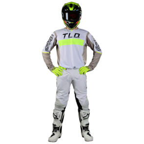 TROY LEE DESIGNS 2023 SE PRO GRID FOG YELLLOW JERSEY AND PANTS