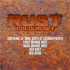 SMS AIRBRUSH PAINT RUST COLOUR SET SMS