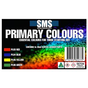 SMS AIRBRUSH PAINT PRIMARY COLOUR SET SMS