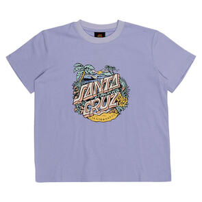 SANTA CRUZ ALOHA DOT FRONT TEE IRIS