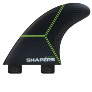 SHAPERS C.A.D 3-FIN DUAL TAB BASE GREEN - SMALL