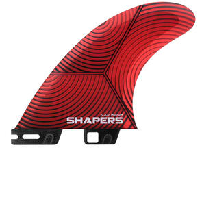 SHAPERS C.A.D MEDIUM 3-FIN SHAPERS 2 BASE RED