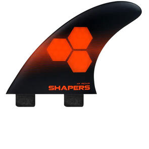 SHAPERS CORELITE AM1 TRI FIN BLACK ORANGE - FCS - M