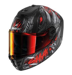 SHARK SPARTAN RS SHAYTAN HELMET MATTE BLK/RED/ANT 