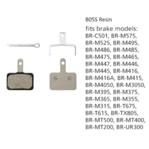 SHIMANO BR-M446 DISC BRAKE PADS B05S RESIN 1PR