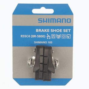 SHIMANO BR-R7000 BR-5800 BRAKE SHOE SET R55C4 CARTRIDGE BLACK 1PR