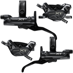 SHIMANO XT BRAKE UPGRADE KIT ENDURO 4 PISTON BR-M8200/BL-M8220 + (1X METAL, 1X RESIN, 2X OIL)