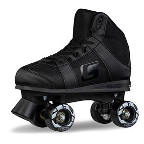 CRAZY SKATES SK8 BLACK SIZE ADJUSTABLE HI-TOP ROLLER SKATES
