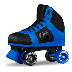 CRAZY SKATES SK8 BLUE SIZE ADJUSTABLE HI-TOP ROLLER SKATES