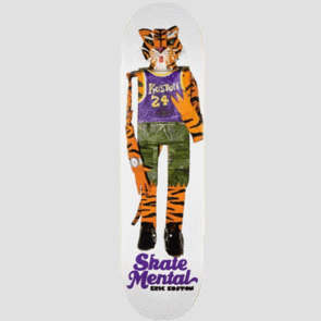 SKATE MENTAL KOSTON TIGER WHITE DECK 8.375"