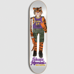 SKATE MENTAL KOSTON TIGER WHITE DECK 8.375" 1