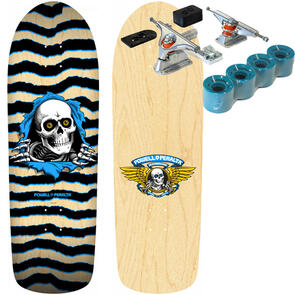 POWELL PERALTA OLD SKOOL RIPPER NATURAL BLUE 10 + DOUBLE$DOWN PRIME SURF SKATE SET