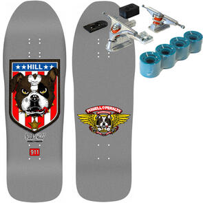 POWELL PERALTA FRANKIE HILL BULL DOG 07 SILVER 10 + DOUBLE$DOWN PRIME SURF SKATE SET