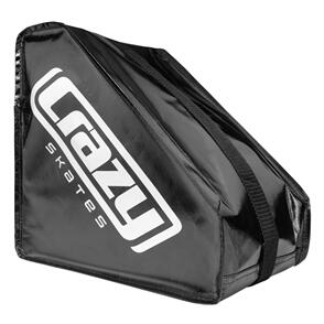 CRAZY SKATES METALLIC BLACK SKATE BAG