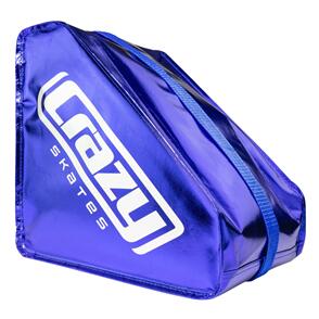 CRAZY SKATES METALLIC BLUE SKATE BAG