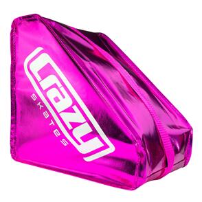 CRAZY SKATES METALLIC PINK SKATE BAG