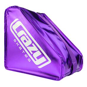 CRAZY SKATES METALLIC PURPLE SKATE BAG