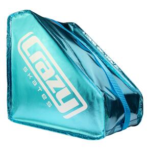 CRAZY SKATES METALLIC TEAL SKATE BAG
