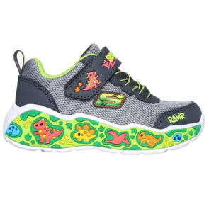 SKECHERS TODDLER PLAY SCENE CHARCOAL LIME