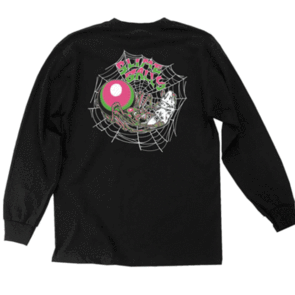 SLIME BALLS SLIME WEB L/S REGULAR TEE BLACK