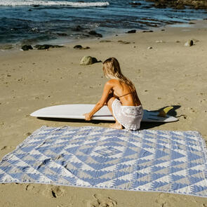 SLOWTIDE DAYDREAM DRIFTWEAVE BEACH BLANKET - LAGOON