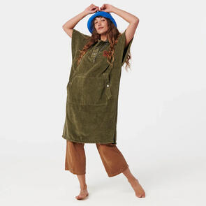 SLOWTIDE MENS THE DIGS CHANGIN PONCHO GREEN