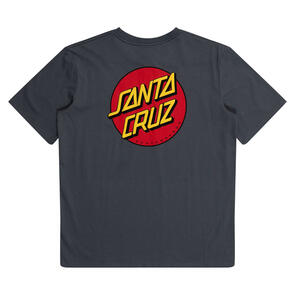 SANTA CRUZ CLASSIC DOT PUFF CHEST TEE SLATE