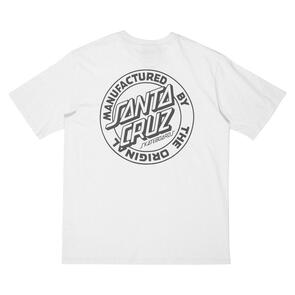 SANTA CRUZ OS MFG DOT TEE WHITE