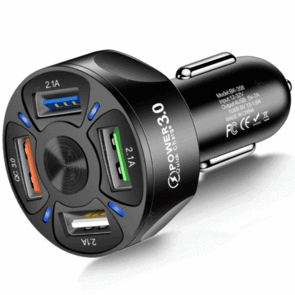 SMART 4 PORT IN CAR USB FAST CHARGER