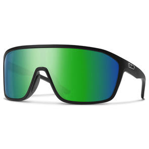 SMITH BOOMTOWN MATTE BLACK + CHROMAPOP POLARIZED GREEN MIRROR LENS